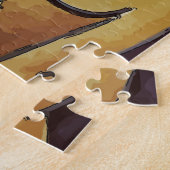 青いタオルを持った男 ジグソーパズル (側面)