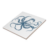 青いタコのタイル タイル (側面)