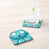 青いタコ日本のロゴ コースター (右側)
