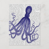 青いタコ5 ポストカード (正面)