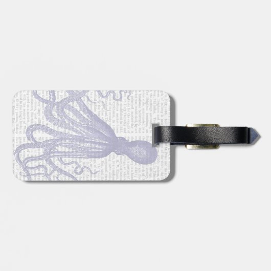 青いタコ5 ラゲッジタグ (裏面横)