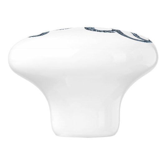 青いタコ セラミックノブ (側面)