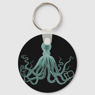 青いタコKeychain キーホルダー