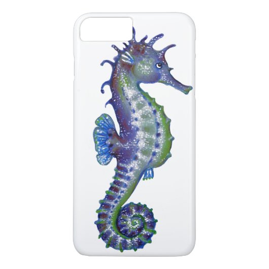 青いタツノオトシゴの魔法 Case-Mate iPhoneケース (裏面)