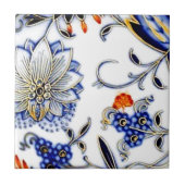 青いタマネギのヴィンテージの中国のプレートパターン タイル (正面)