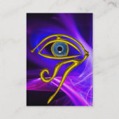 青いタリスマン、ピンク色の紫の白い光波 名刺 (裏面)