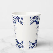 青いタレヴェラ・タイル スペインのフィエスタ ウェディング ブライダル ブランシュ 紙コップ (左)