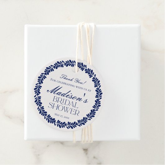 青いタレヴェラ・タイル スペイン風祭り ブライダルシャワー フェイバータグ (インサイチュ)