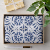 青いタレヴェラ・タイル スペイン風 フィエスタ 薄葉紙 (ギフト)