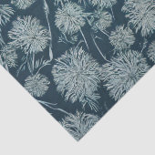 青いタンポポのパターンの分離 薄葉紙 (詳細)