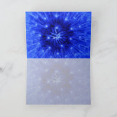 青いタンポポのパフのサンキューカード サンキューカード (内部)