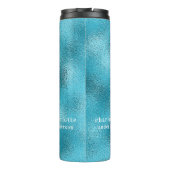 青いターコイズ海の海名 タンブラー (裏面)