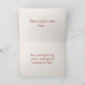 青いタータンチェックは感謝していしています サンキューカード (内部)