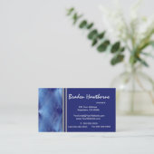 青いダイヤモンドのグラフィック・デザインの名刺2 名刺 (スタンド正面)