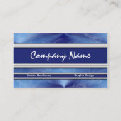 青いダイヤモンドのグラフィック・デザインの名刺2 名刺 (裏面)