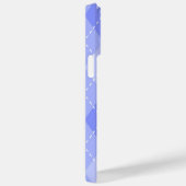 青いダイヤモンドのパタアーガイルーンの濃淡 Case-Mate iPhoneケース (裏面 / 右)