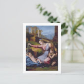 青いダイヤモンドの聖母 または ヴェールの聖母 ポストカード (スタンド正面)