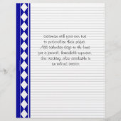 青いダイヤモンドカスタマイズページ、独自の文字 (正面)