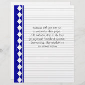 青いダイヤモンドカスタマイズページ、独自の文字 (正面/裏面)