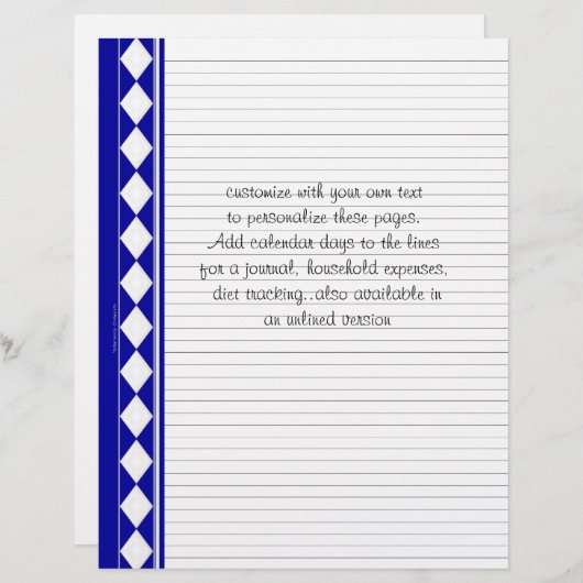 青いダイヤモンドカスタマイズページ、独自の文字 (正面/裏面)