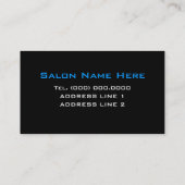 青いダイヤモンドメきらきら光るークアップアーティスト名刺 名刺 (裏面)