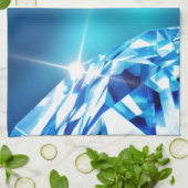 青いダイヤモンド キッチンタオル (折り畳み)