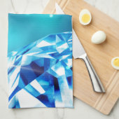 青いダイヤモンド キッチンタオル (四つ折り)