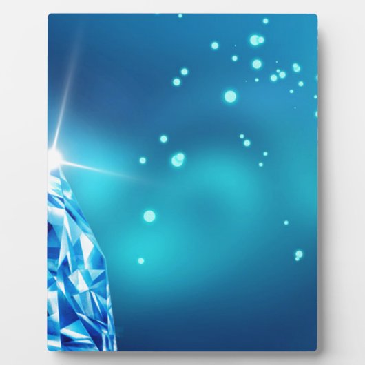 青いダイヤモンド フォトプラーク (正面)