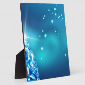 青いダイヤモンド フォトプラーク (側面)