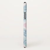 青いダイヤ柄 Case-Mate iPhoneケース (裏面/右)