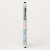 青いダイヤ柄 Case-Mate iPhoneケース (裏面/左)