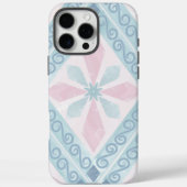 青いダイヤ柄 Case-Mate iPhoneケース (裏面)