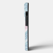 青いダイヤ柄 Case-Mate iPhoneケース (裏面 / 左)