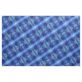 青いダリアの花模様 ファブリック (ヤード)