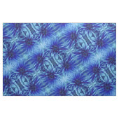青いダリアの花模様 ファブリック (ファットクウォーター)