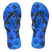 青いダリア王室のス – フローラデザイン, ビーチサンダル (ソール)