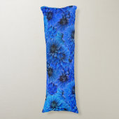 青いダリア王室のス – フローラデザイン, ボディピロー (正面縦)