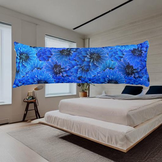 青いダリア王室のス – フローラデザイン, ボディピロー