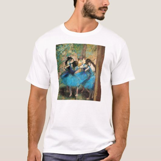 青いダンサーのTシャツのガスを抜いて下さい Tシャツ (正面)