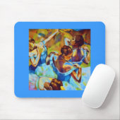 青いダンサー マウスパッド (マウス)