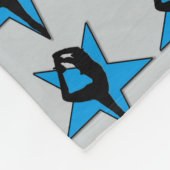 青いチアリーダーのフリースブランケット フリースブランケット (角)