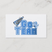 青いチアリーダービジネス/テレホンカード コーリングカード (裏面)