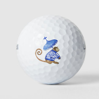 青いチノワジェリーモンキーゴルフボール ゴルフボール