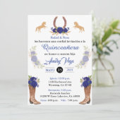 青いチャロの招待状 メキシカン ウエスタン 招待状 (スタンド正面)