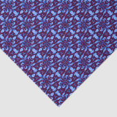 青いチューリップ花のグラフィックパターン 薄葉紙 (詳細)