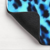 青いチータのプリント マウスパッド (コーナー)