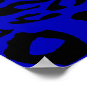 青いチーター ポスター (角)