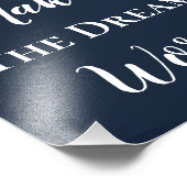 青いチームワークで白く輝く夢の仕事 フォトプリント            (角)