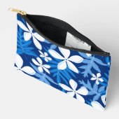 青いティアパターン アクセサリーポーチ (見開き)