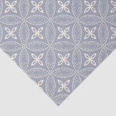 青いティッシュペーパーのエレガントな円 薄葉紙 (詳細)